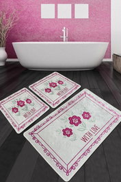 Mijölnir With Flower Djt Juego de alfombrillas de baño Multicolor